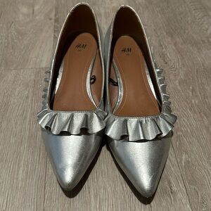 Silver shoes size 38 H&M